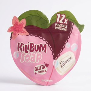 KiliBum Soap by Serene (70g) – 12x Advanced Gluta + Glycolic Whitening & Exfoliating Bar
