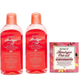 Bonita soap Bonita oil/Bonita Pink Salt Face & Body Oil and Exfoliating Soap Bar1 Soap and 2 body oil