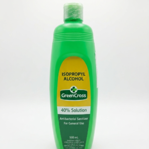 Green Cross Isopropyl Alcohol 40% Solution – 500 mL Gentle Antibacterial Sanitizer 500ml