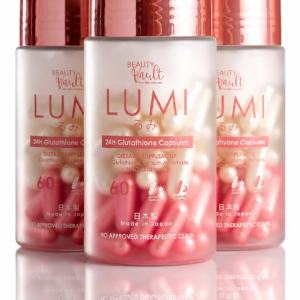 LUMI 24H Glutathione Capsules 60's | Made in Japan Beauty vault 3 pieces value Pack