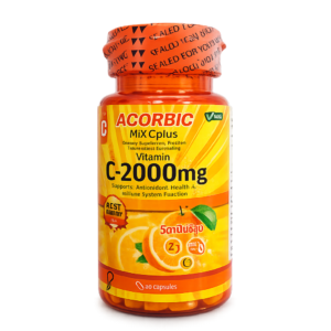 ACORBIC Vitamin C-2000mg Mix C Plus Capsules – Immune & Antioxidant Support