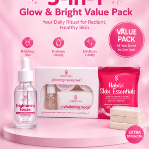 Habibi Skin 3-Step Glow Routine Value Pack 3 in1