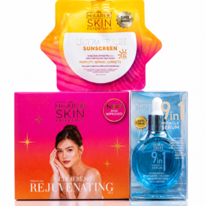 HIKARI Skin Essentials UltraFresh Glow & Rejuvenating Beauty Set &Hikari suncreen 3in1 promo
