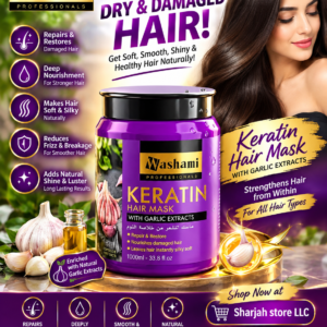 Washami Professionals Keratin Hair Mask with Garlic Extracts – 1000ml